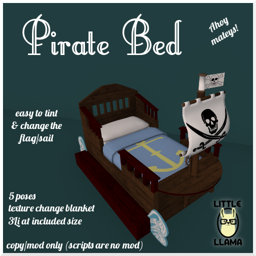 Little Llama Pirate Bed